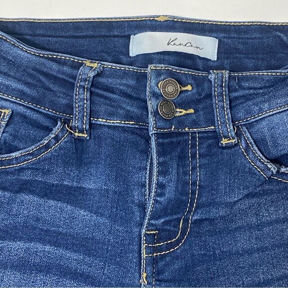 Kancan Holly Midrise Skinny Jeans Dark Wash Blue Women's Size 5/26 - Picture 11 of 14